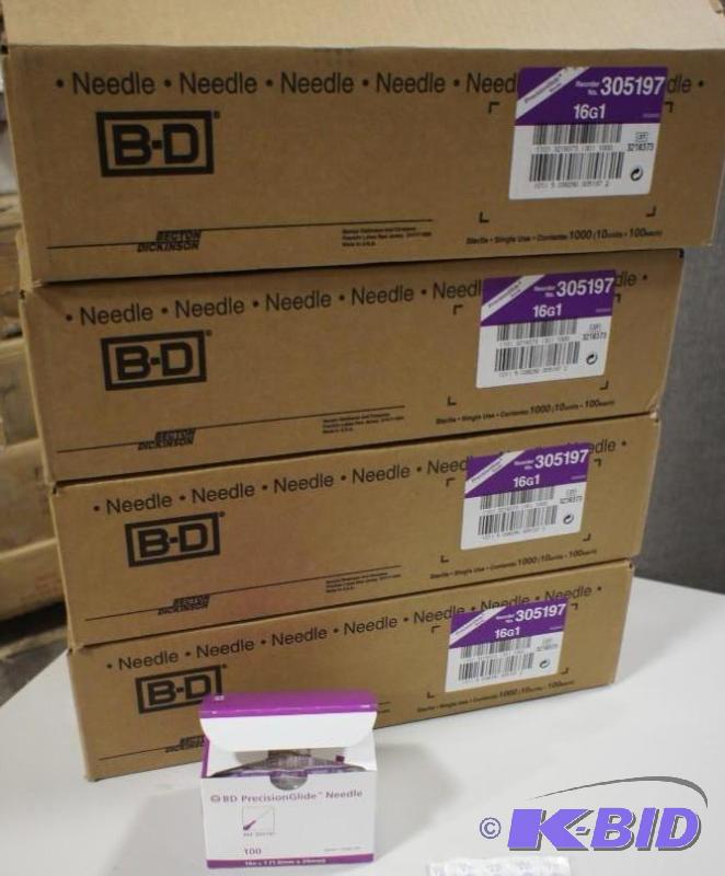 lot 12 image: 4 Total cases - Precision glide needle - 16g ...