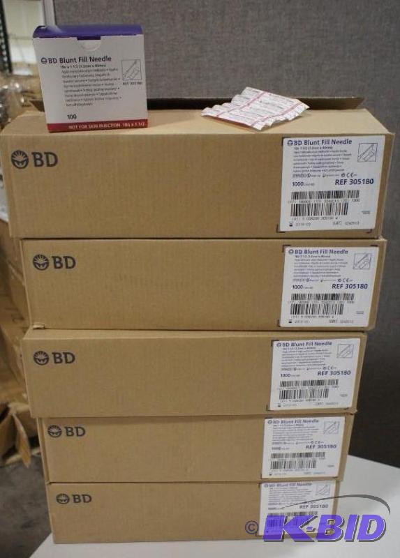 lot 24 image: BD Blunt Fill Needle Ref # 305180 18 Gauge 1 ...