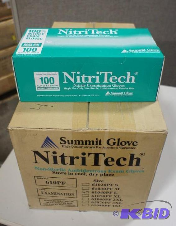 lot 32 image: 1 Case - 10 Boxes - 1000 Total Pcs - Nitri Te...