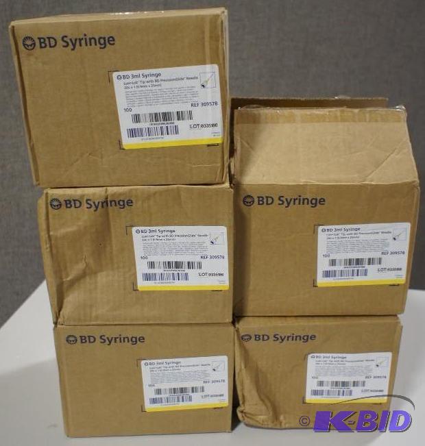 lot 7 image: BD 3ml Syringe - Luer lok tip with BD precisi...