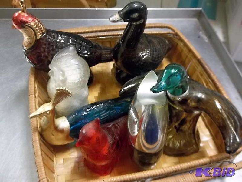 lot of 9 vintage bird avon bottles