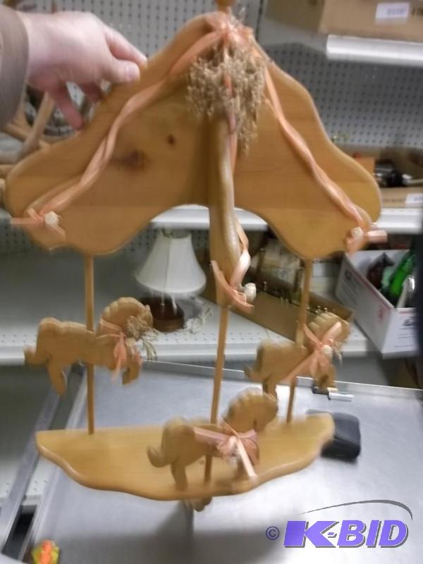 carousel  horse  childs shellf