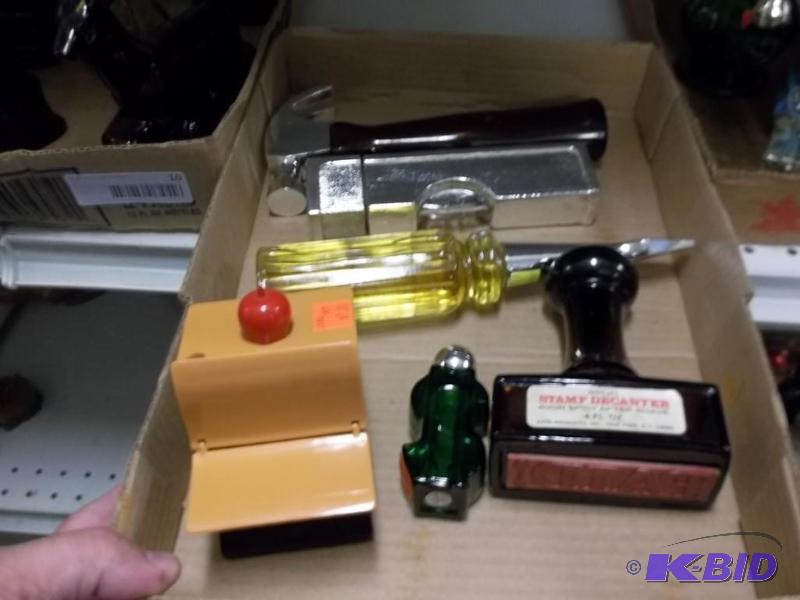 lot of 6 vintage toolschool avon bottles
