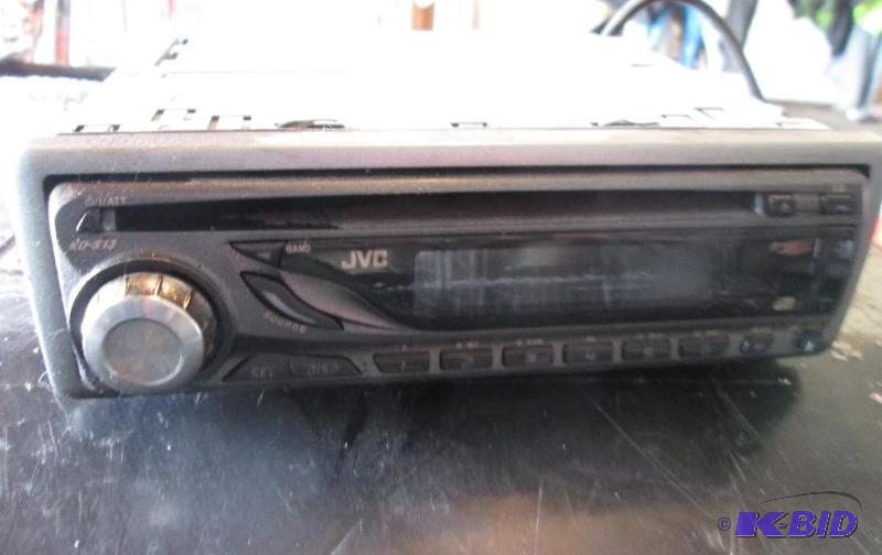 lot 10 image: JVC car stereo with CD, with wiring...