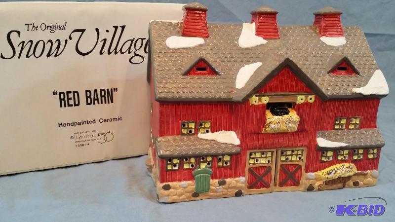 Red Barn 1987 5081 4 Coolstuff Department 56 Snow Village