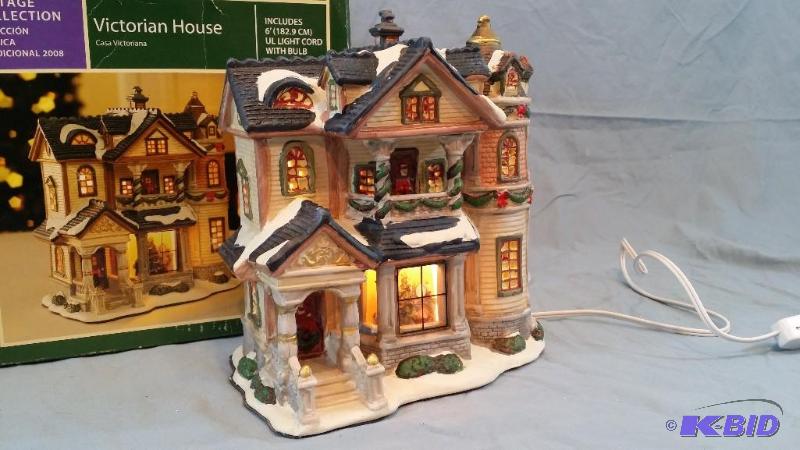 Holiday Time Victorian House Traditional Vint...