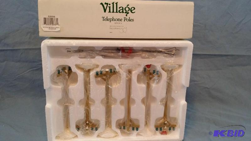 Village Telephone Poles set of 6 #52656