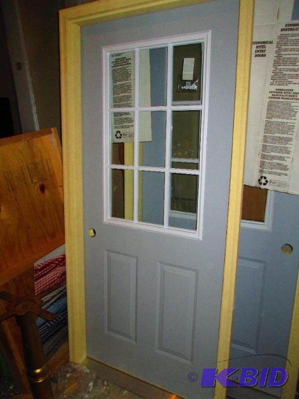 Insulated exterior door, left swing, 36 x 80 ...