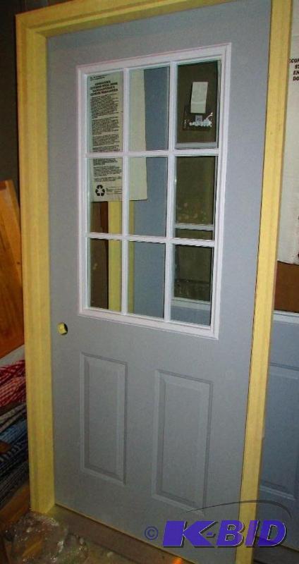 Insulated exterior door, right swing, 36 x 80...