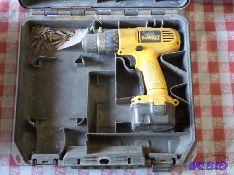 DeWalt 38&quot Drill With Case, No Charger...