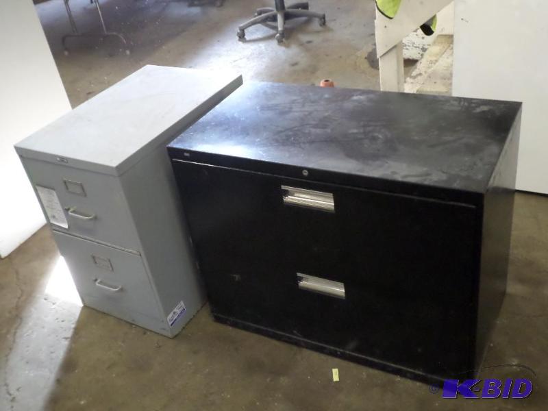 (2) 2-Drawer Steel File Cabinets...