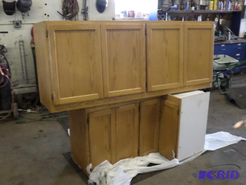 (2) Wood Cabinet Sections, In Good Condition,...