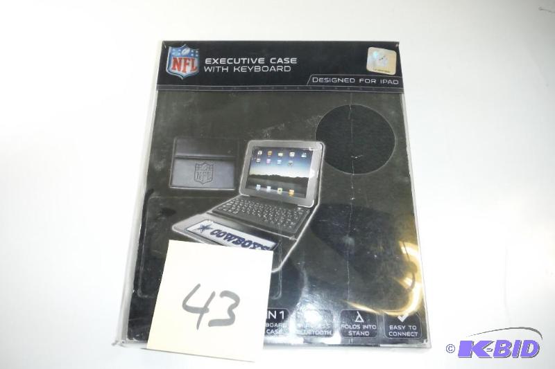 lot 43 image: NFL Denver Broncos iPad Executive Keyboard and Case
