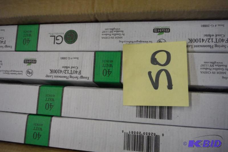 lot 50 image: Lot of 24 Goodlite G-20081 Straight 40-watt 48-Inch T12 Fluorescent Tube Light Bulb, Cool White