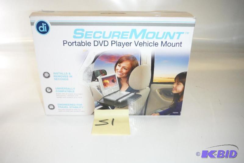 lot 51 image: DvdDr 70200 00 Portable DVD Player Car Mount