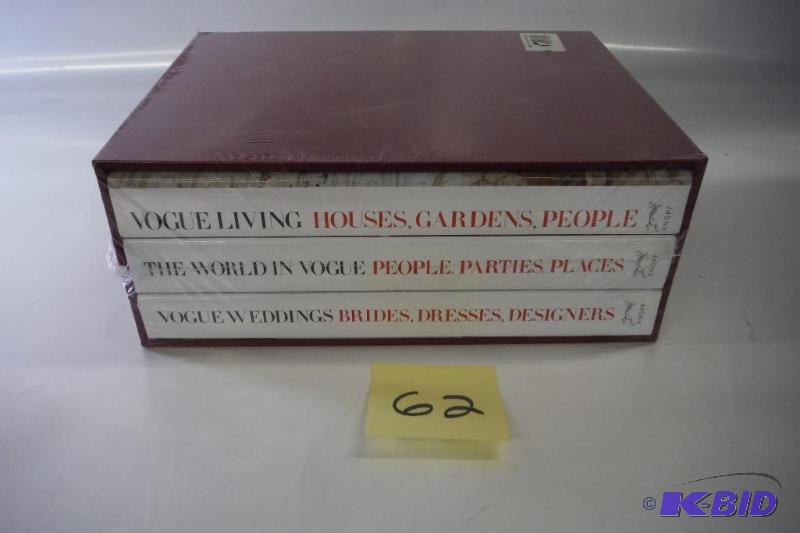 lot 62 image: The Vogue Boxed Set Featuring VOGUE LIVING, THE WORLD IN VOGUE, and VOGUE WEDDINGS which includes an exclusive letter from Anna
