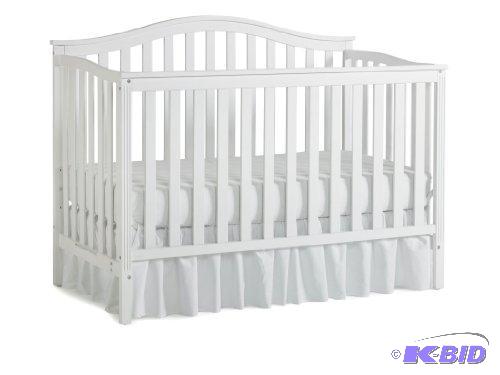 lot 77 image: Nursery 101 Sidney Convertible Crib, white