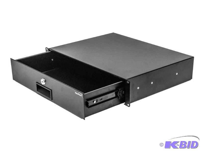 lot 86 image: NavePoint Server Cabinet Case 19 Rack Mount DJ Locking Lockable Deep Drawer