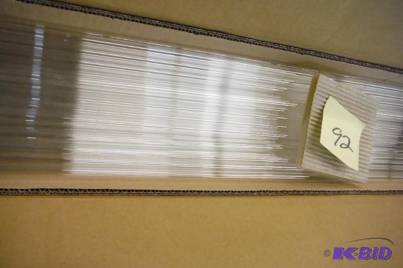 lot 92 image: Corning Pyrex Borosilicate Glass Standard Wall Glass Tubing roughly 130-160 tubes