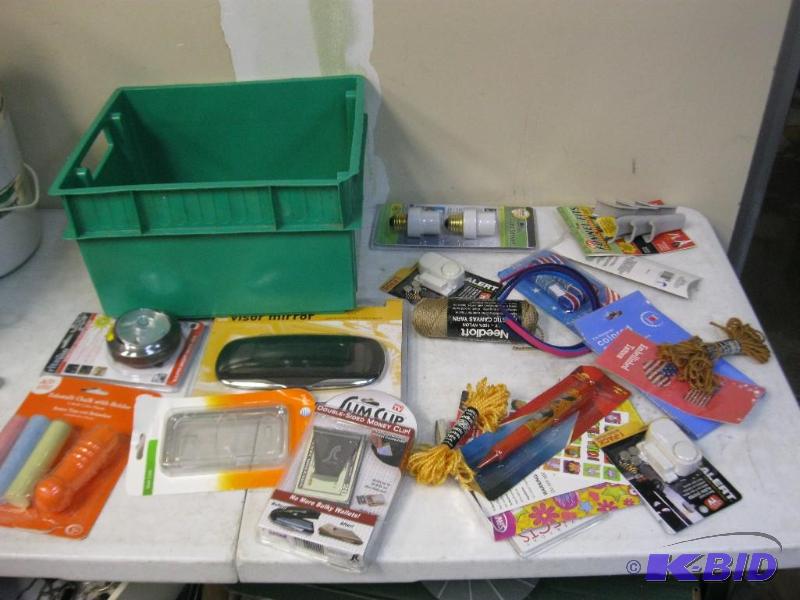 Small Green Bin Of New Items...