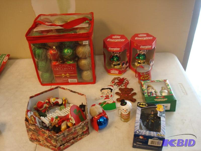 Lot Of Christmas Items Some New Batman Mickey...