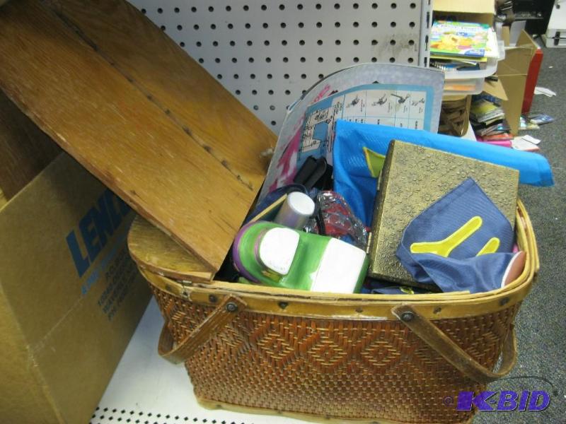 Vintage Picnic Basket Filled With Treasures...