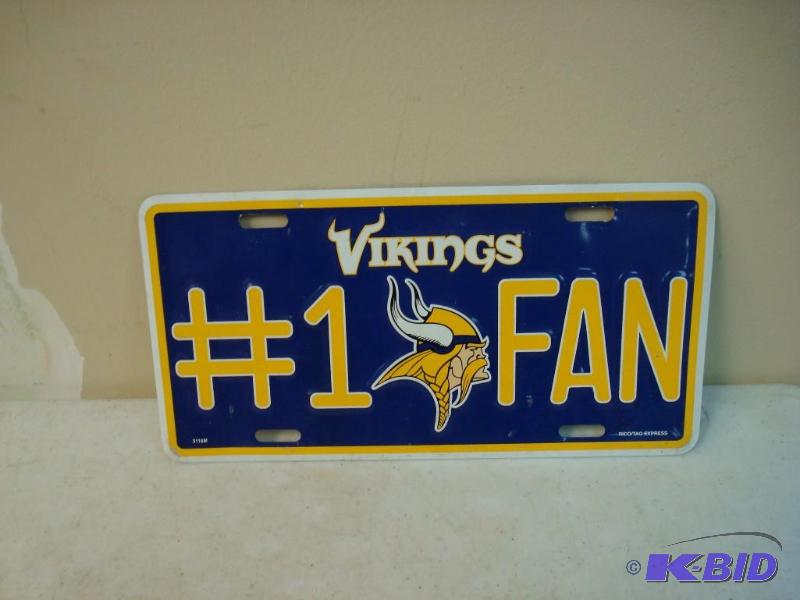 Minnesota Viking License Plate...