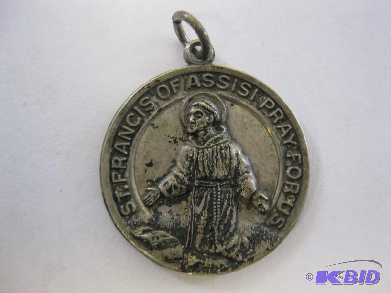 Small Sterling St. Francis Pendant...