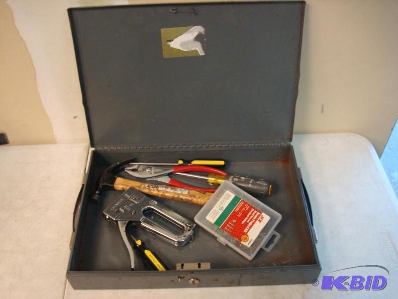 Thin Metal Box With Some Tools...