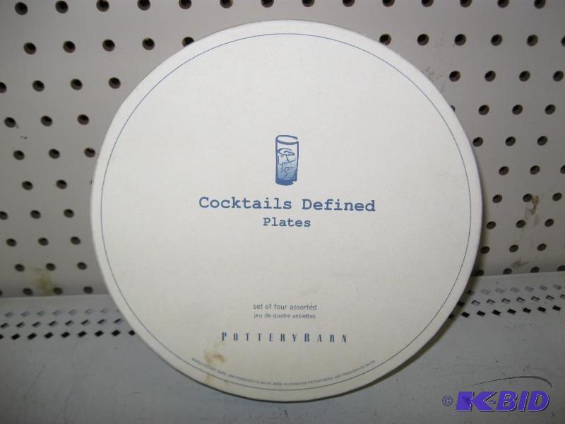 Lot Of Pottery Barn Cocktails Defined Plates...