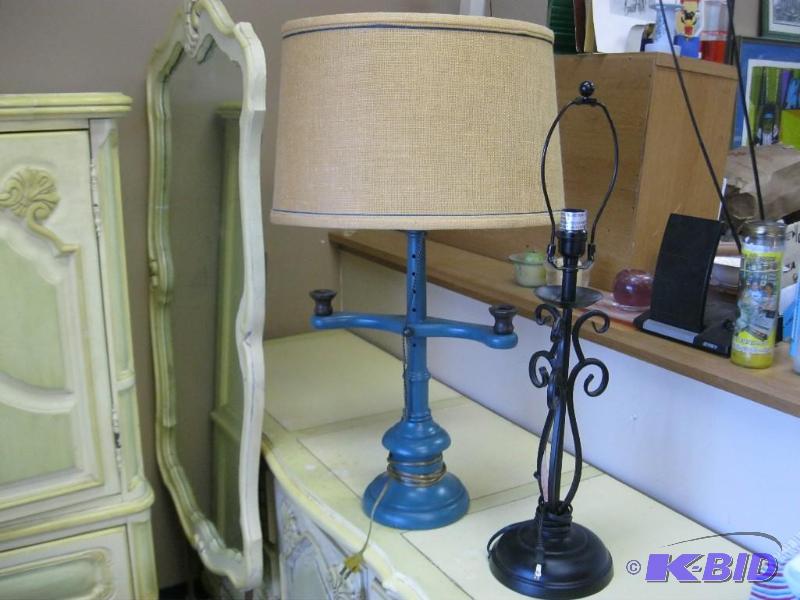 Pair Of Vintage Lamps, Untested...