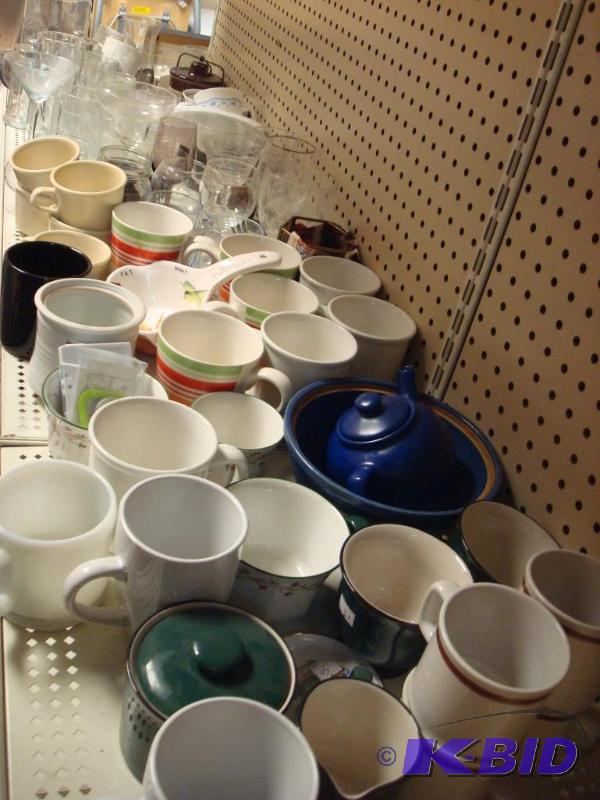 Huge Lot Of Glasses And Coffee Cups...