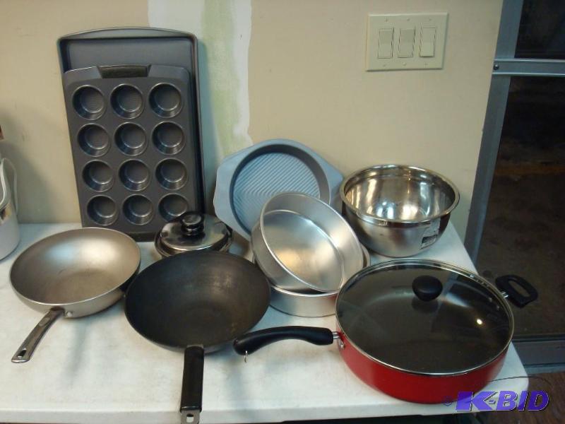 Lot Of Cooking Pans, Used, May Show Wear...