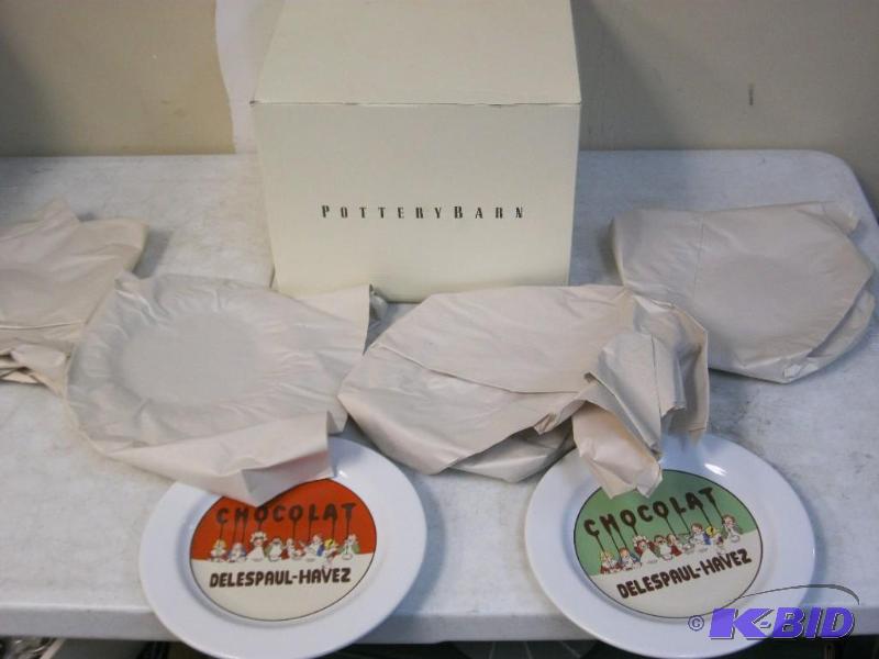 Lot Of Pottery Barn Chocolat Plates...