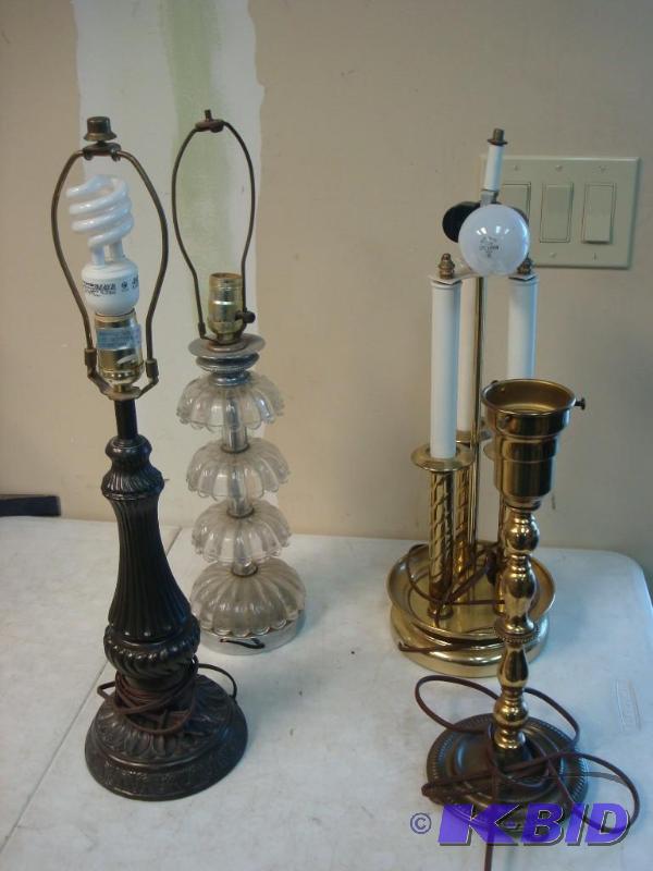 Lot Of Vintage Lamps, Untested, May Show Wear...