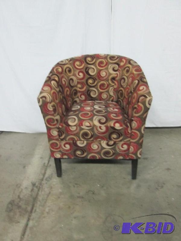 lot 15 image: McLeland Design Flared Armchair - Merlot