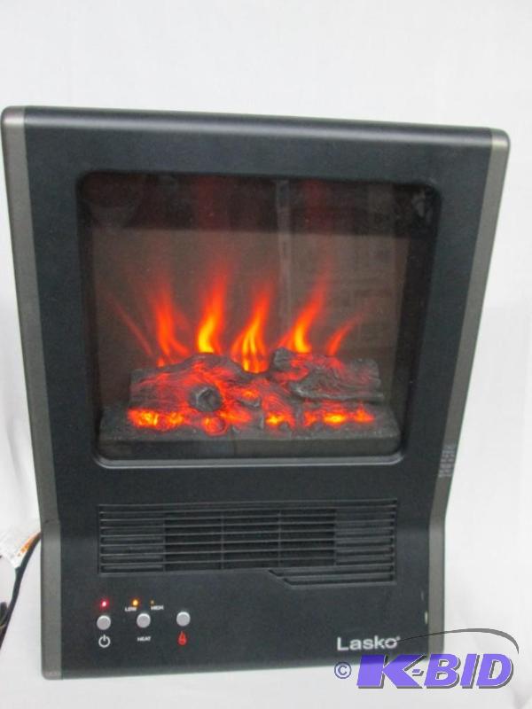 lot 21 image: Lasko Ceramic Electric Fireplace Heater