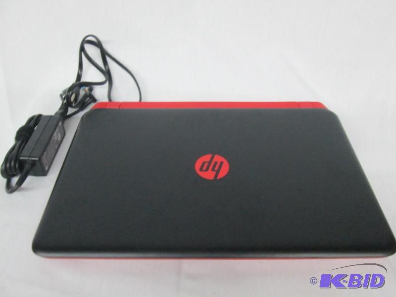 lot 34 image: HP Beats 15.6 8GB BlkRed Touch Screen Laptop