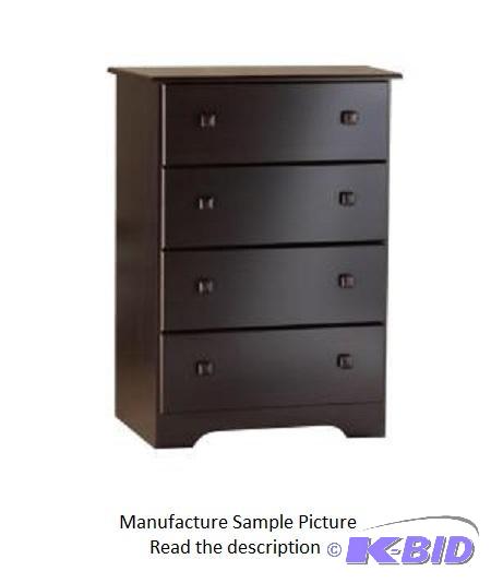 lot 121 image: My Place My Space 4 Drawer Chest - Walnut - H...