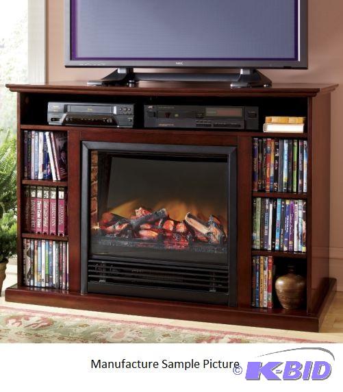 lot 128 image: Media Storage TV StandFireplace -&nbspFor a...