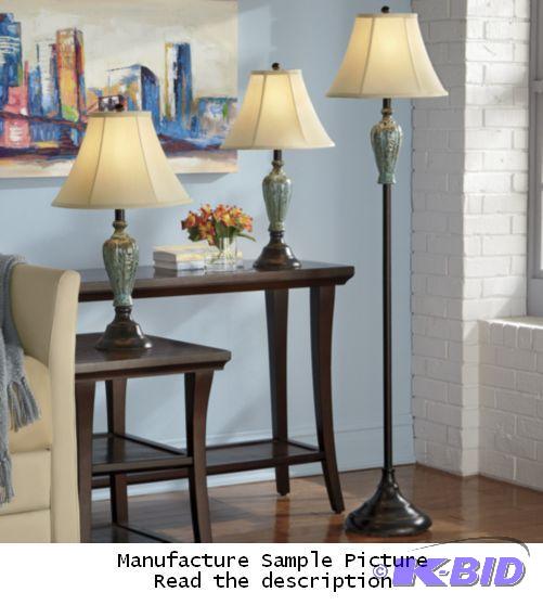 lot 163 image: Three Piece Lamp Set -&nbspFill the room wit...