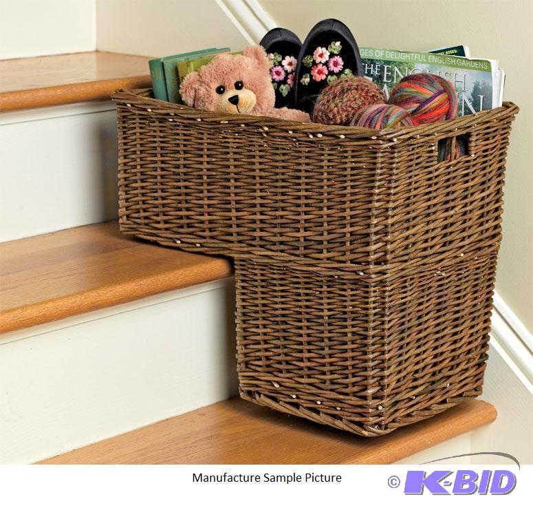 lot 165 image: Stair Basket - Retail $49.00 - Missing one s...