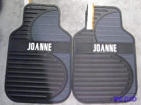 lot 169 image: Set of Car Mats - Black and Gray - Molded PVC...