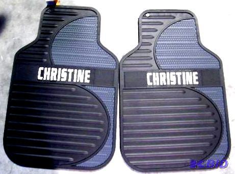 lot 170 image: Set of Car Mats - Black and Gray - Molded PVC...