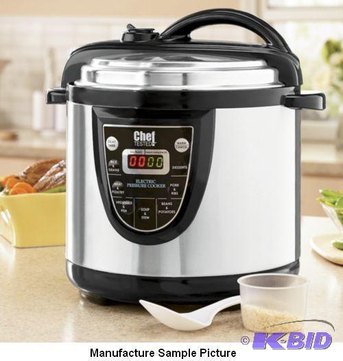 lot 3 image: Chef Tested 6 Quart Electric Pressure Cooker ...