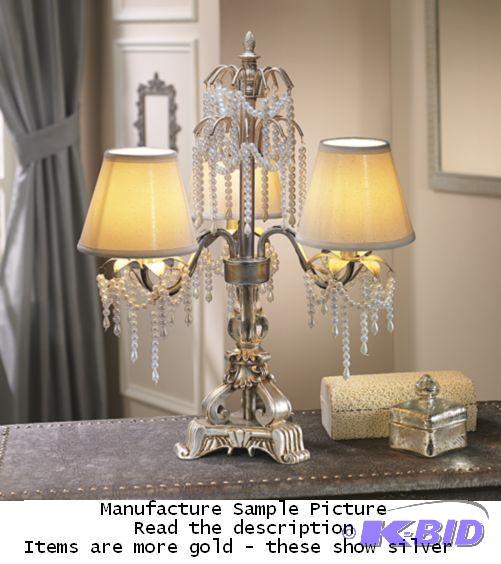 lot 45 image: Chandelier Pearl Table Lamps -&nbspA thrilli...