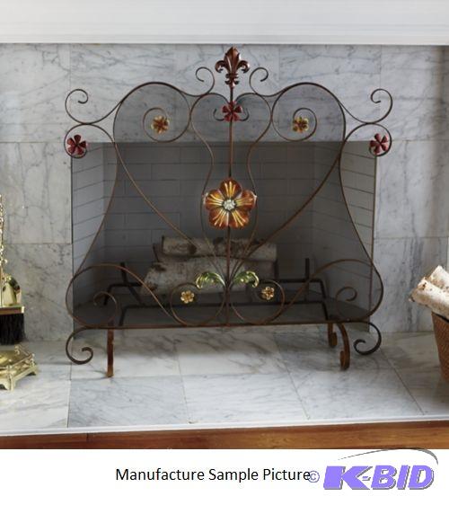lot 62 image: Fireplace Screen -&nbspBronzetone shades, wi...