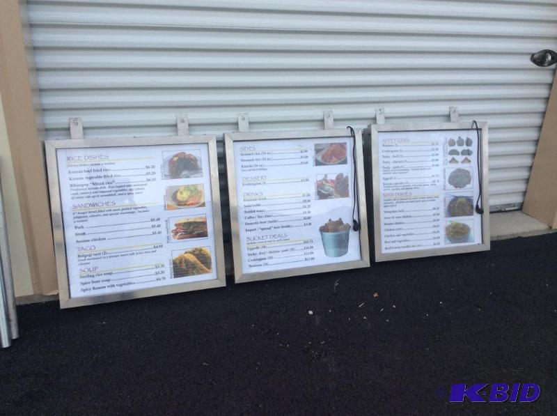 lot 23 image: Menu Sign