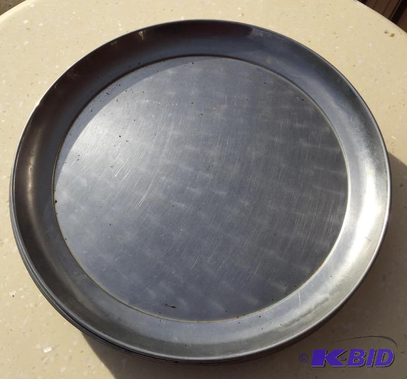 lot 43 image: Pizza Pans Large Stainless