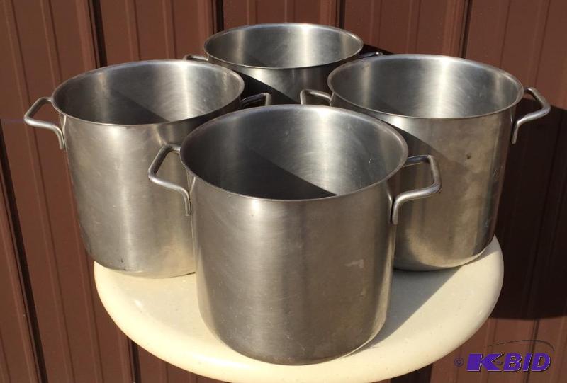 lot 46 image: Stainless pots